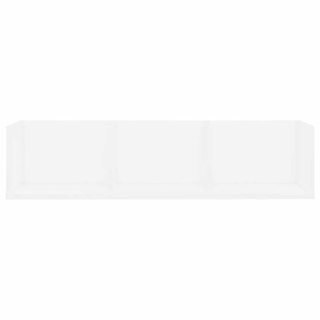 Vidaxl cd-wandschap 75x18x18 cm bewerkt hout wit