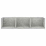Vidaxl cd-wandschap 75x18x18 cm bewerkt hout betongrijs