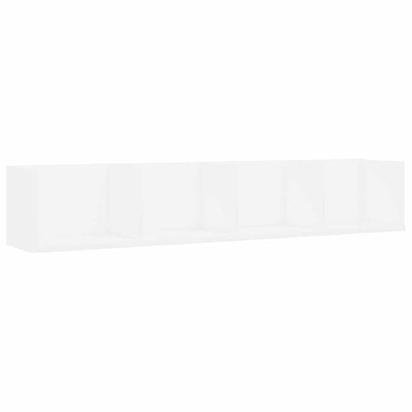 Vidaxl cd-wandschap 100x18x18 cm bewerkt hout wit
