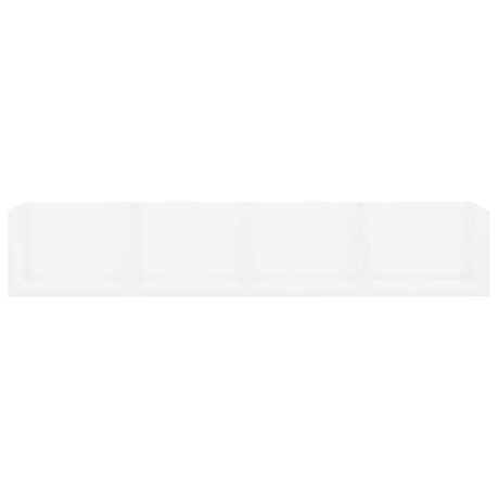 Vidaxl cd-wandschap 100x18x18 cm bewerkt hout wit