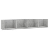 Vidaxl cd-wandschap 100x18x18 cm bewerkt hout betongrijs