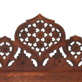 Vidaxl kamerscherm 5 panelen handgesneden 200x165 cm mangohout bruin