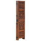 Vidaxl kamerscherm 5 panelen handgesneden 200x165 cm mangohout bruin