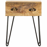 Vidaxl nachtkastje 40x30x50 cm massief mangohout