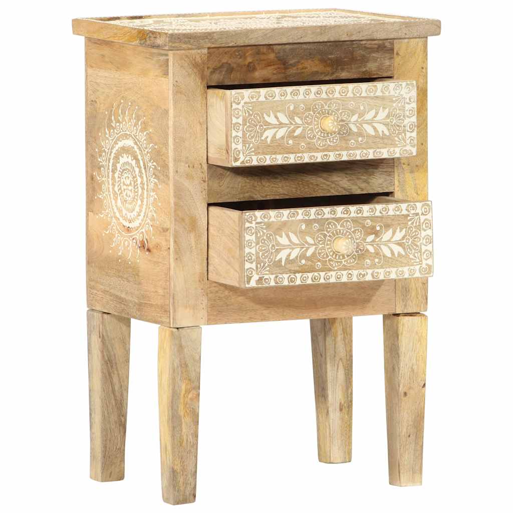 Vidaxl nachtkastje handgeschilderd 40x30x60 cm massief mangohout