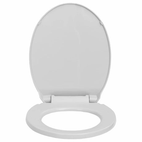 Vidaxl-Toilettensitz weiche ovales hellgrau