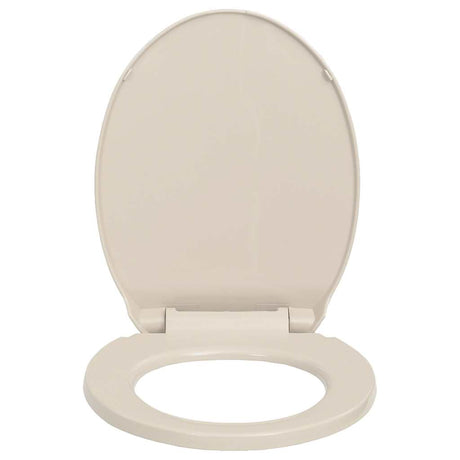 Vidaxl Toilettensitz Soft-close-ovales Aprikose gefärbt