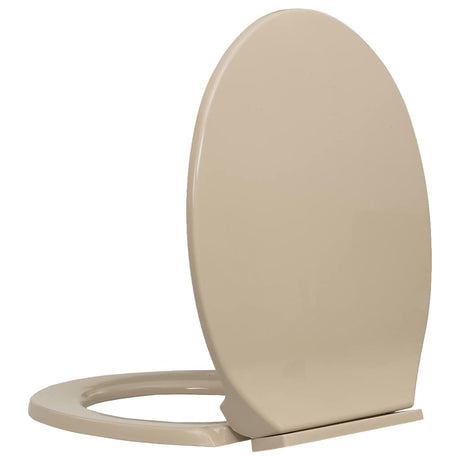 Vidaxl WC-Sitz Soft-Close oval beige