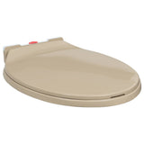 Vidaxl Toilettensitz Soft-Close- und Schnellveröffentlichungs-ovales Beige