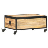 Vidaxl salontafel 70x50x33 cm massief mangohout