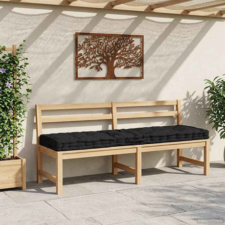 Vidaxx Paletten-Bodenkissen 120x40x7 cm Baumwolle schwarz