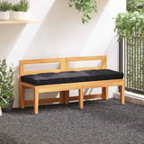 Vidaxl Palettenbodenkissen 120 x 40 x 7 cm Baumwollschwarz