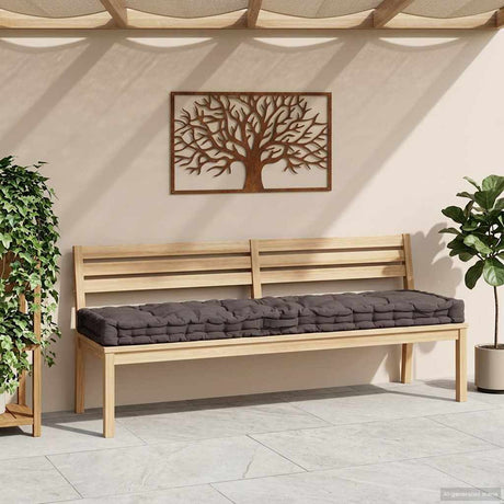 VIDAXL -Palettenbodenkissen 120 x 40 x 7 cm Baumwoll -Anthrazit