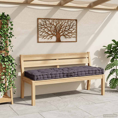 VIDAXL -Palettenbodenkissen 120 x 80 x 10 cm Baumwoll -Anthrazit
