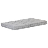 Vidaxl Palettenbodenkissen 120 x 80 x 10 cm Baumwollgrau