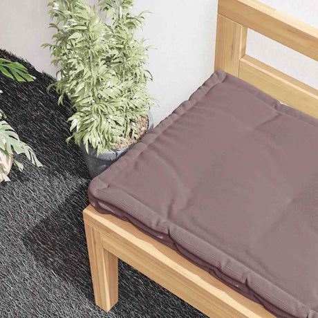 Vidaxx Paletten-Bodenkissen 120x40x7 cm Baumwolle Taupe