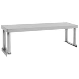 Vidaxx Erhöhung für Arbeitstisch 120x30x35 cm Edelstahl