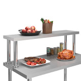 Vidaxx Erhöhung für Arbeitstisch 120x30x35 cm Edelstahl