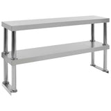 VIDAXL-Erhöhung für Arbeitstabelle 2-layer 120 x 30 x 65 cm Edelstahl