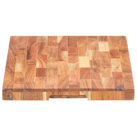 Vidaxx Hackblock 50x35x4 cm massives Akazienholz