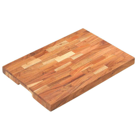Vidaxx Hackblock 50x35x4 cm massives Akazienholz