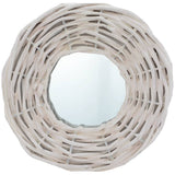 VIDAXL -Spiegel 3 St 15 cm Wicker Weiß