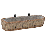 Vidaxl Balkon 2 St 80 cm Weiden mit PE -Futter