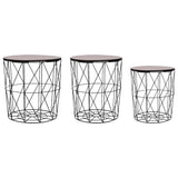 Vidaxl salontafels 3 st zwart