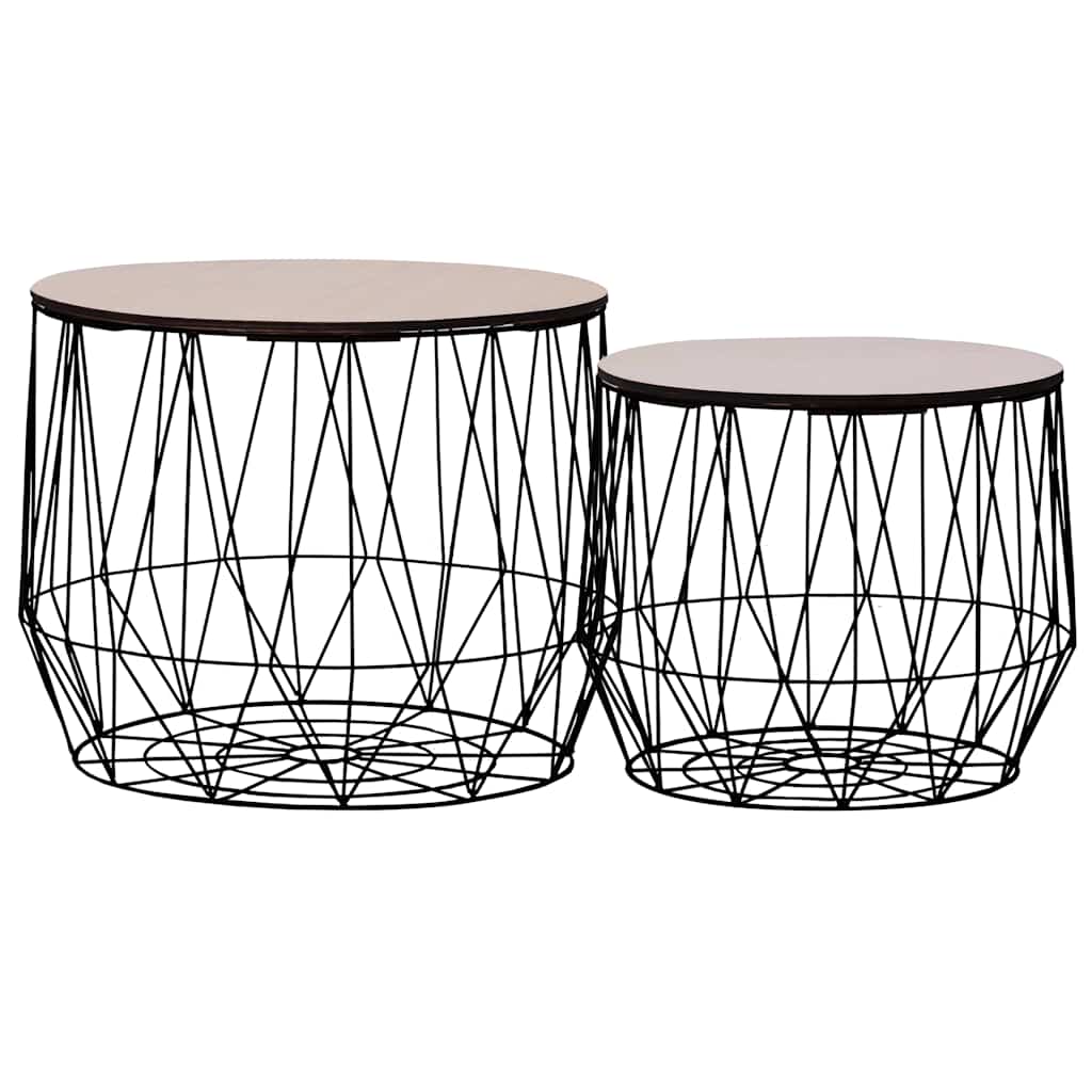 Vidaxl salontafels 2 st zwart