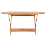 Vidaxl tuintafel inklapbaar 160x80x75 cm massief teakhout