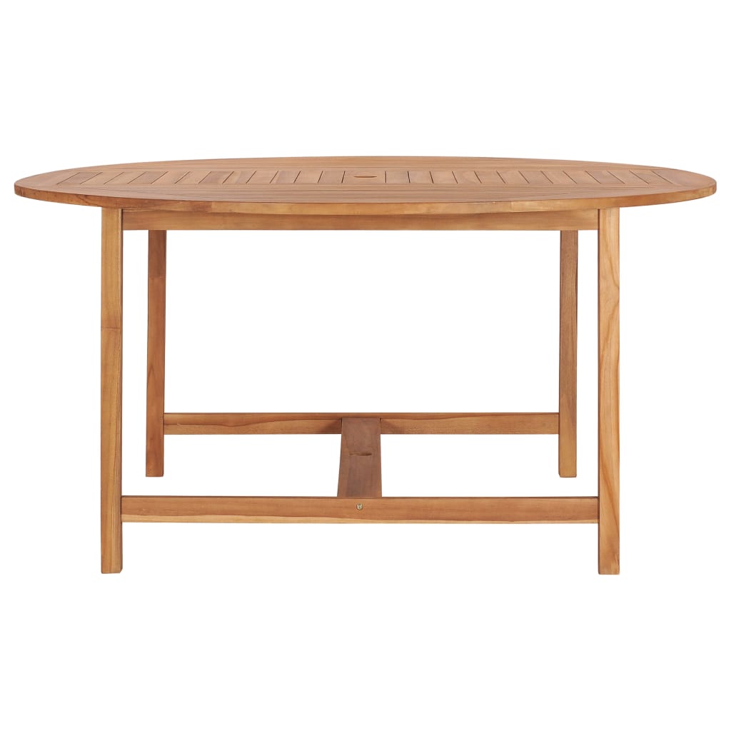 Vidaxl tuintafel 150x76 cm massief teakhout