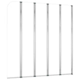 Vidaxl Badwand 120x140 cm gehärtetes Glas transparent
