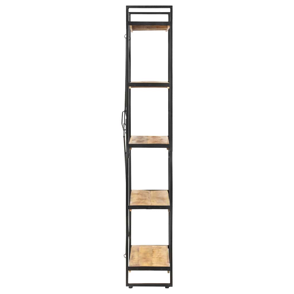 Vidaxl boekenkast met 5 schappen 90x30x180 cm massief mangohout