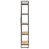 Vidaxl boekenkast met 5 schappen 90x30x180 cm massief mangohout