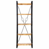 Vidaxl boekenkast met 5 schappen 60x30x180 cm massief mangohout