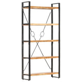 Vidaxl boekenkast met 5 schappen 90x30x180 cm massief acaciahout