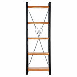 Vidaxl boekenkast met 5 schappen 60x30x180 cm massief acaciahout
