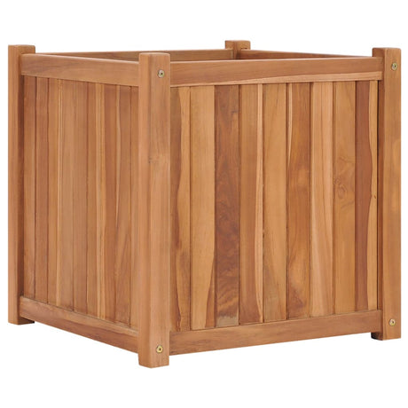 VidaXL Pflanzgefäß erhöht 50x50x50 cm aus massivem Teakholz