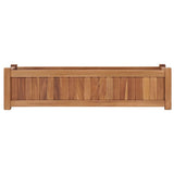Vidaxl plantenbak verhoogd 100x30x25 cm massief teakhout