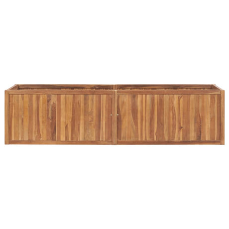 VidaXL Pflanzgefäß erhöht 200x50x50 cm aus massivem Teakholz