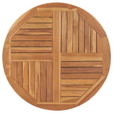 Vidaxl tafelblad rond 2,5 cm 90 cm massief teakhout