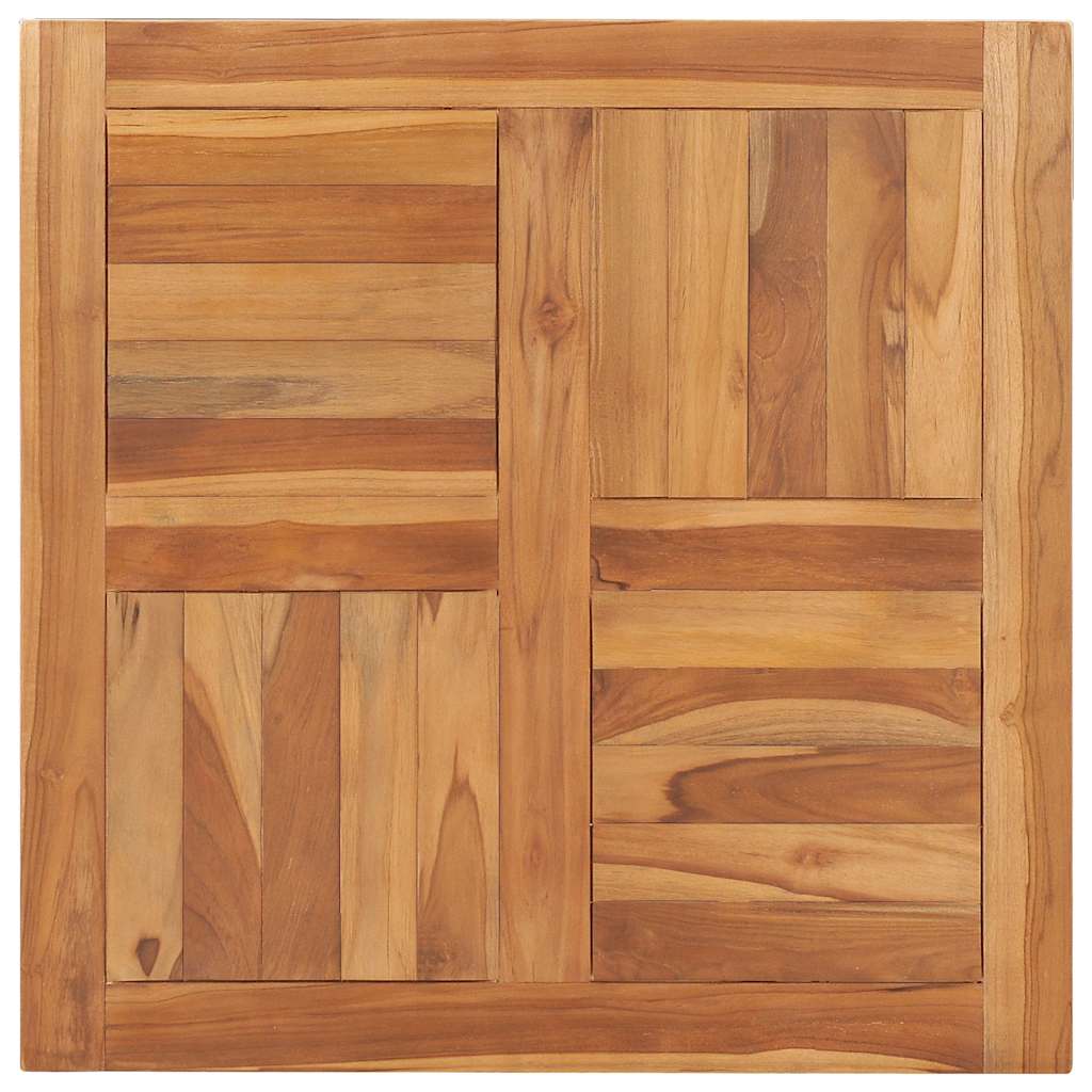 Vidaxl tafelblad 70x70x2,5 cm massief teakhout