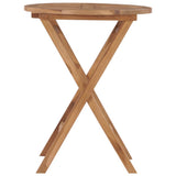 Vidaxl tuintafel inklapbaar 60 cm massief teakhout