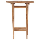 Vidaxl tuintafel inklapbaar 60 cm massief teakhout