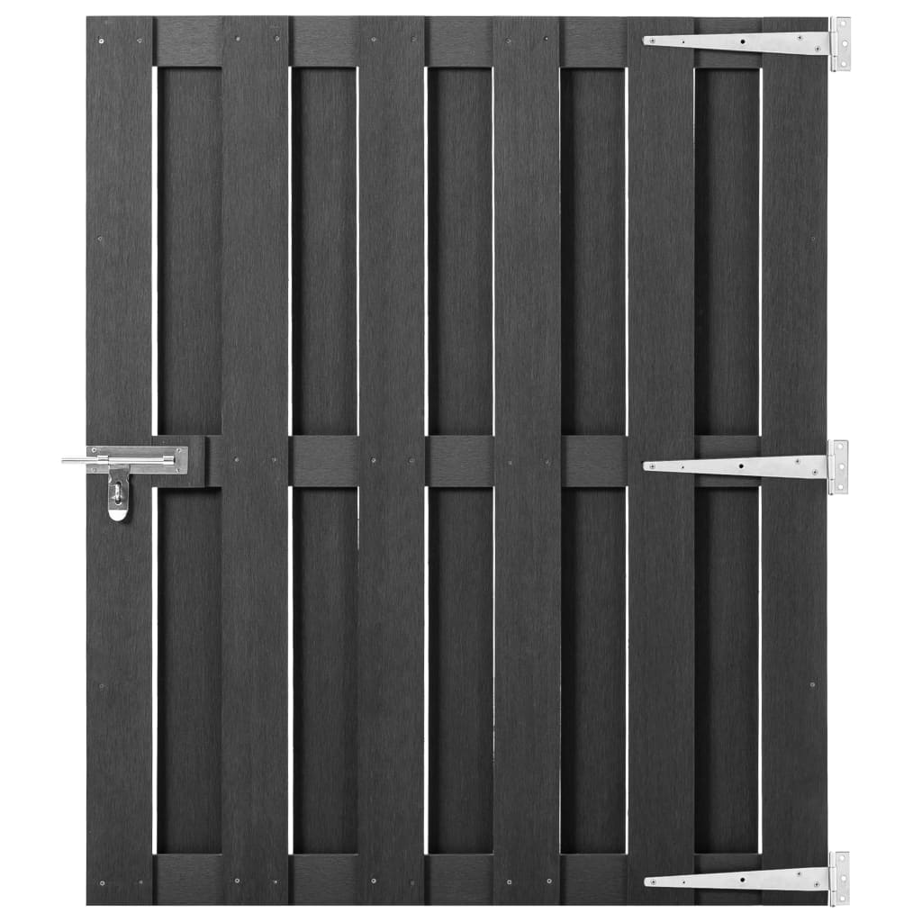 Vidaxl poort 100x120 cm hkc grijs