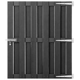 Vidaxl poort 100x120 cm hkc grijs