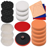 Vidaxl 18-delige polijstpadset 150 mm