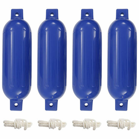 Vidaxl BootStoot -Kissen 4 ST 51x14 cm PVC Blau