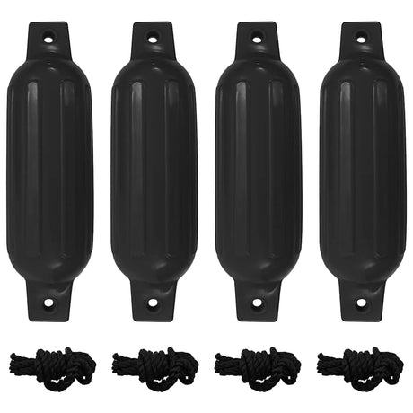 Vidaxl BootStoot -Kissen 4 PCs 41x11.5 cm PVC Schwarz