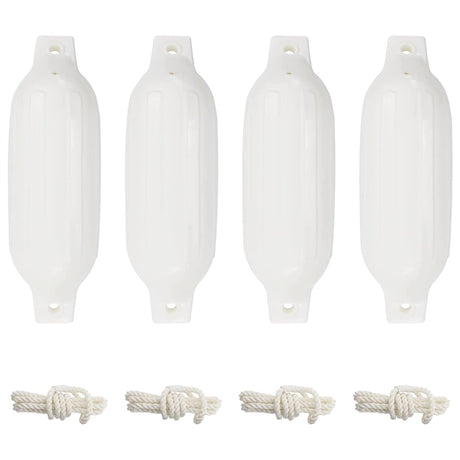 VidaXL Bootsfender 4 Stück 41x11,5 cm PVC weiß